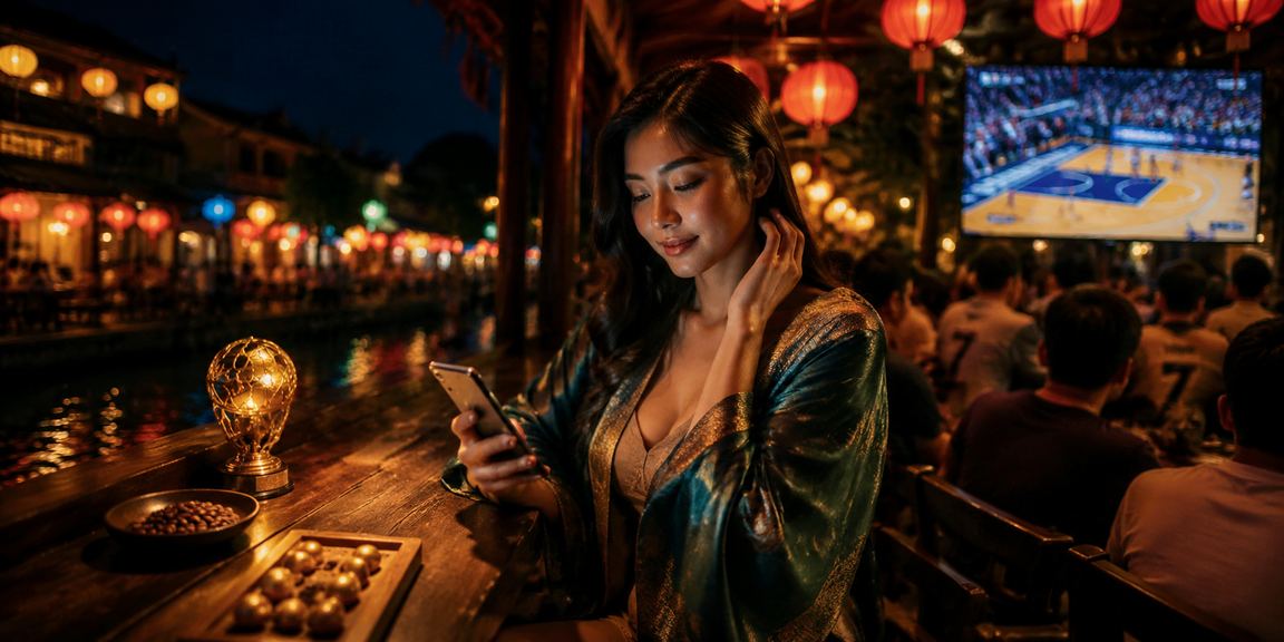 Người dùng tại Hội An đặt cược thể thao và uống cà phê trong không gian yên tĩnh